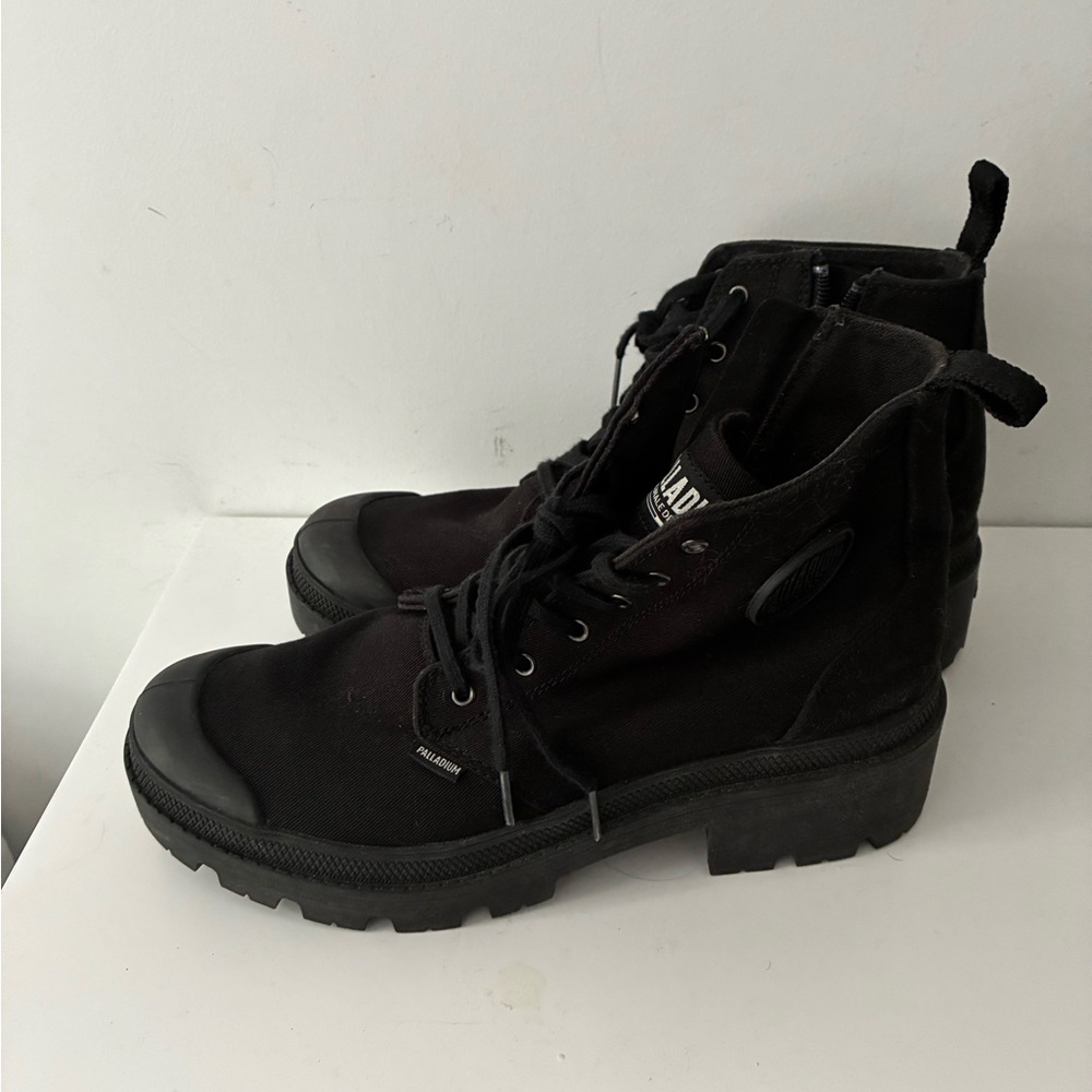 Palladium Black Combat Moto Boots